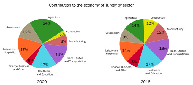 ielts task 1 pie chart